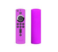 Funda antideslizante de silicona texturizada lavable compatible con mandos a distancia de Amazon Fire TV (Color: Morado): Morado; Regalo sorpresa