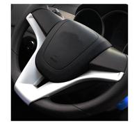 Funda Antideslizante Embellecedor Cromado para Volante Coche, Adhesivo para Chevy para Classic para Cruze Sedan Hatchback 2009-2014 Cubre Volante(Plata)