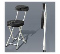 Funda antideslizante para sillón, silla de cocina de respaldo alto, silla de mesa de comedor plegable, ancho del asiento acolchado de 9 cm de ancho, almohadilla de esponja elástica alta 30 x 47 x 74