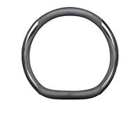 Funda Antideslizante para Volante de Coche para Opel para Astra para Insignia ST Ampera para Corsa E Rocks-e para Grandland Funda para Volante(D Style B Black)