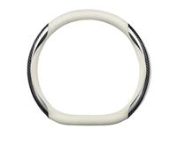 Funda Antideslizante para Volante de Coche para Opel para Astra para Insignia ST Ampera para Corsa E Rocks-e para Grandland Funda para Volante(D Style B White)