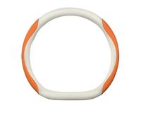 Funda Antideslizante para Volante de Coche para Opel para Astra para Insignia ST Ampera para Corsa E Rocks-e para Grandland Funda para Volante(D Style A Orange)