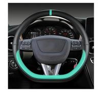 Funda Antideslizante Protector Cuero PU para Volante Coche, Accesorios para Seat para Arona, para Ateca, para Alhambra(Green D)