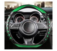 Funda Antideslizante Protector para Volante Coche Fibra Carbono para Toyota para RAV4 2013-2019 para Auris 2013-2016(Verde)