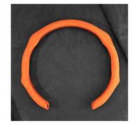 Funda Antideslizante Protector Transpirable 5D para Volante Coche, Cubiertas para Mazda EZ-6 2 3 5 6, para Atenza, para Axela CX30 CX4 CX5 CX8 CX9 Cubre Volante(Suede Orange-C)