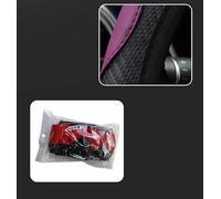 Funda Antideslizante Volante Funda Volante Cuero Sintético con Fibra Carbono para Seat para Leon Mk1(Negro)