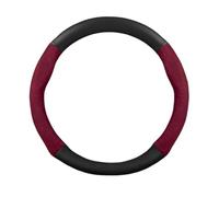 Funda Antideslizante Volante Tapa Volante Coche Ante Ante Fibra Carbono para 1 2 3 4 5 6 6 7 Serie E82 E87 12i 130 E90 320i 325 335 X1 E84 E84 Ante Carbono(O Cuero Rojo)