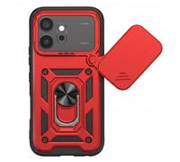 Funda Antigolpes para Honor 600 con Cubierta cámara Giratoria y Soporte