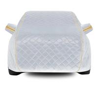 Funda Antigranizo Coche para Peugeot 207 SW|4230x1752x1530 mm, Acolchado De Algodón Grueso Evita Rayones En La Pintura Parabrisas Apto For Exteriores Nieve, Lluvia El Sol(Silver)