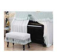 Funda Antipolvo Para Piano Funda antipolvo for piano, tela bordada con encaje, hermosa funda for taburete de a prueba polvo for el hogar(Color01,Bench 36x76cm)