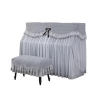 Funda Antipolvo Para Piano Funda antipolvo for piano, tela bordada con encaje, hermosa funda for taburete de a prueba polvo for el hogar(Color02,Bench 36x56cm)