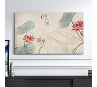 Funda Antipolvo Para Televisores De Interior Con Estampado De Loto Protector De Pantalla Curvo Y Plano De Estilo Chino Para Televisores LED LCD Inteligentes-flower1||40-43inch