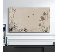 Funda Antipolvo Para Televisores De Interior Con Estampado De Loto Protector De Pantalla Curvo Y Plano De Estilo Chino Para Televisores LED LCD Inteligentes-flower2||40-43inch