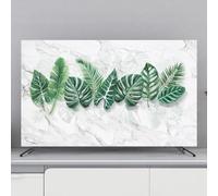 Funda Antipolvo Para Televisores De Interior Con Estampado Floral Para Televisores De 32 A 80 Pulgadas Protector De Televisión Antiestático De Alta Elasticidad-leaves2||40-43inch