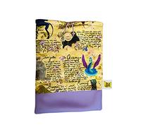 Funda artesanal grande para libros y tablets de Animales Fantásticos + marcapáginas de regalo, funda de algodón ecológico, acolchada inspirada en Regalo ideal para adolescentes