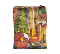 Funda artesanal grande para libros y tablets de la sala común de Gryffindor en Invierno + marcapáginas regalo, acolchada, bolsillo trasero y cremallera superior. Regalo ideal para adolescentes