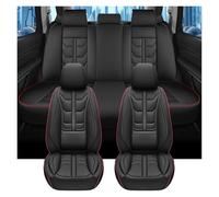Funda Asiento Coch 1 Juego De Fundas Cuero Para Asientos Coche 5 Plazas Con Cobertura Total Para Nissan Para Qashqai J11. Accesorios Interiores Juego Fundas Asientos(Black-red)
