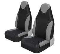 Funda Asiento Coch 2 Fundas Protectoras Universales Para Asientos Delanteros Tipo Butaca Para Toyota Para Aygo Juego Fundas Asientos(2pCs GRAY)