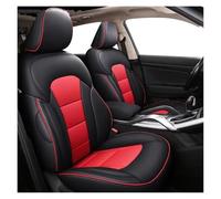 Funda Asiento Coch Funda De Cuero Para Asientos Coche Para Nissan Para Qashqai J10 J11 Para Kicks Para X-Trail T31 T32 Para Teana J32 Juego Fundas Asientos(Negro rojo,Standard)