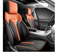 Funda Asiento Coch Fundas Asientos Coche Para E60 E30 F30 E91 E46 X1 F48 E84 X3 E83 F25 X5 F15 E53 Serie 1 E87 F31 E90 F11 F10 Accesorios Interiores Juego Fundas Asientos(5PCs-Black Orange)