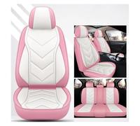 Funda Asiento Coch Fundas De Cuero Para Asientos Coche Para Fiat Para Toro Para Bravo Para Freemont Para 500 Accesorios Interiores Impermeables Protector Asiento Coche(Pink White,Standard)