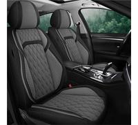Funda Asiento Coch Fundas De Lino Para Asientos Delanteros Traseros Para Mazda 3 2 6 Para Mazda CX3 CX4 CX5 CX30 Juego Completo Universal Accesorios Interiores Protector Asiento Coche(Black Grey)