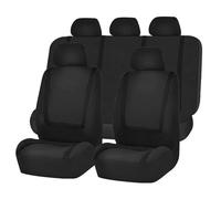 Funda Asiento Coch Fundas De Tela Para Asientos De Coche Para Nissan Para Rogue Para Sentra Para Serena Para Kicks Para Leaf Para Navara Protector Asiento Coche(5Seats-Black)