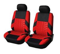 Funda Asiento Coch Fundas Protectoras Poliéster Para Asientos Coche Para Mercedes Para Benz SLK SLC A AMG A45 C C63 E E55 GT Juego Fundas Asientos(4Pcs-Red)
