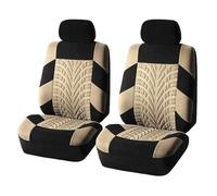 Funda Asiento Coch Fundas Protectoras Poliéster Para Asientos Coche Para Mercedes Para Benz SLK SLC A AMG A45 C C63 E E55 GT Juego Fundas Asientos(4Pcs-Beige)