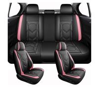 Funda Asiento Coch Fundas Universales Duraderas Lujo Para Asientos Coche Para A7 Q3 Q2L Q5 A6 Para Avant 4f C5 C6 C7 A4 B6 B8 B7 Q7 4L Protector Asiento Coche(Pink,Standard)