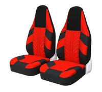 Funda Asiento Coch Un Par De Fundas Universales Para Asientos Delanteros Coches Deportivos Protector Asiento Tipo Baquet Para Toyota Para Aygo Protector Asiento Coche(Rojo)