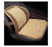 Funda Asiento Coche Cojín Asiento Coche Cuentas Madera Verano Cojín Fresco Transpirable Una Sola Pieza Silla Cojín Asiento Cuentas Cojín Un Solo Trasero Conjunto Fundas Asientos Coche(Beige 1 Pcs10)