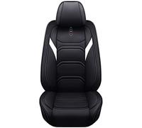 Funda Asiento Coche Cuero 5 Asientos Para Kia Para Sportage 2011 2017 Para Optima Para Rio 3 Para Sorento Para Cerato Para Niro Para Stinger Para Carens Protectoras Asiento(Black White,Standard)