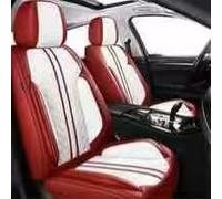 Funda Asiento Coche Cuero para Ford Focus Sedan 2012-2013 2014 Classic, 5 Plazas Cuero Asiento Delanteras Traseras, Impermeable Transpirable Compatible Airbag Lateral,Red