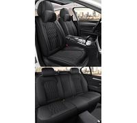 Funda Asiento Coche Cuero para Porsche Panamera Fences on Both Sides 2009-2014 2015 2016, 5 Plazas Cuero Asiento Delanteras Traseras, Impermeable Transpirable Compatible Airbag Lateral