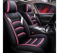 Funda Asiento Coche Delantero para Citroen C4 / C4 Entreprise VTS BioFlex HDI VTR AirCross Cactus Picasso/Grand C4 Picasso Spacetourer Fundas Asientos 2 Piezas B-02(Color:Rosa)