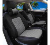 Funda Asiento Coche Funda Asiento Coche Personalizada Lino Para VW Para Polo 9N 2002-2009 Juego Completo Repuesto Accesorios Interiores Funda Coche Asiento(BLack Gray)