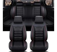 Funda Asiento Coche Funda Asiento Coche Universal Para SEAT Todos Modelos Para León Para Arona Para Ateca Para Tarraco Para Ibiza Para Alhambra Funda Coche Asiento(Black Red A)