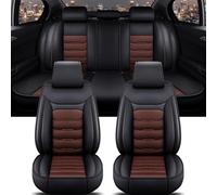 Funda Asiento Coche Funda Asiento Coche Universal Para SEAT Todos Modelos Para León Para Arona Para Ateca Para Tarraco Para Ibiza Para Alhambra Funda Coche Asiento(Black Coffee A)