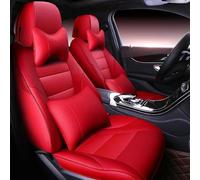 Funda Asiento Coche Funda Cuero Asiento Coche Accesorios Para Accord Para FIT Para CITY Para XR-V Para Odyssey Para Element Para Pilot Funda Coche Asiento(Rojo,Luxury)