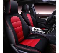 Funda Asiento Coche Funda Cuero Asiento Coche Accesorios Para Accord Para FIT Para CITY Para XR-V Para Odyssey Para Element Para Pilot Funda Coche Asiento(Negro rojo,Standard)