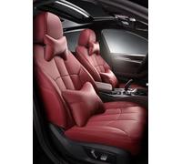 Funda Asiento Coche Funda Cuero Personalizada Asiento Coche Accesorios Para Infiniti QX30 FX35 FX37 G35 G37 EX35 EX37 M35 M25 Q50 Q50L Q70L QX70 QX50 ESQ Funda Coche Asiento(VINO ROJO,Luxury)