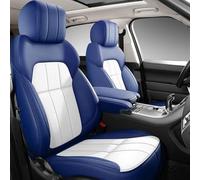 Funda Asiento Coche Funda Cuero Personalizada Asiento Coche Para Mercedes Para Benz W203 W204 Para Vito W124 W639 Ml W169 W210 E Class 190e Cla 45 C205(Blue White)