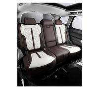 Funda Asiento Coche Funda De Asiento Coche Para MINI Para Cooper Para R50 2004-2006 Accesorios Interiores Conjunto Completo De Automóviles Cuero Personalizado(Brown white rear)