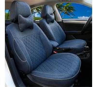 Funda Asiento Coche Funda Lino Personalizada Asiento Coche Juego Completo Repuesto Accesorios Interiores Para Volvo Para XC90 2015-2019 Funda de Asiento(Azul)