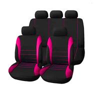 Funda Asiento Coche Funda Protectora Asiento Coche Lujo Cojín Universal Para Coche Para Nissan Para Almera Para Classic Para G15 Para N16 Para Bluebird(Rosa roja)