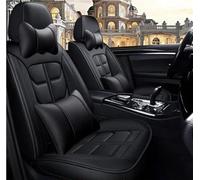 Funda Asiento Coche Fundas Asiento Coche Juego Completo Cuero Para Chevy Para Captiva Para Cruze Para Onix Para Orlando Accesorios Protectores Funda Coche Asiento(Negro,Deluxe)
