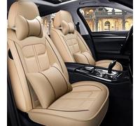 Funda Asiento Coche Fundas Asiento Coche Juego Completo Cuero Para Chevy Para Captiva Para Cruze Para Onix Para Orlando Accesorios Protectores Funda Coche Asiento(Beige,Deluxe)