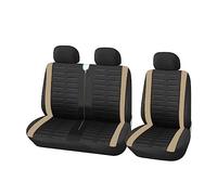 Funda Asiento Coche Fundas de Asiento 2+1 para Coche, universales, para Furgonetas de 2 plazas, para Citroen y Jumper. Fundas Asientos(Beige)