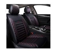 Funda Asiento Coche Fundas De Asiento Coche Cuero Para Toyota Para Corolla Para Chr Para Auris Para Deseo Para Camry 40 50 Accesorios(Black red no pillow)